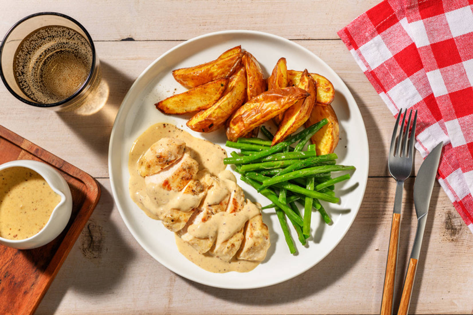 Filet de poulet sauce poivre façon bistrot