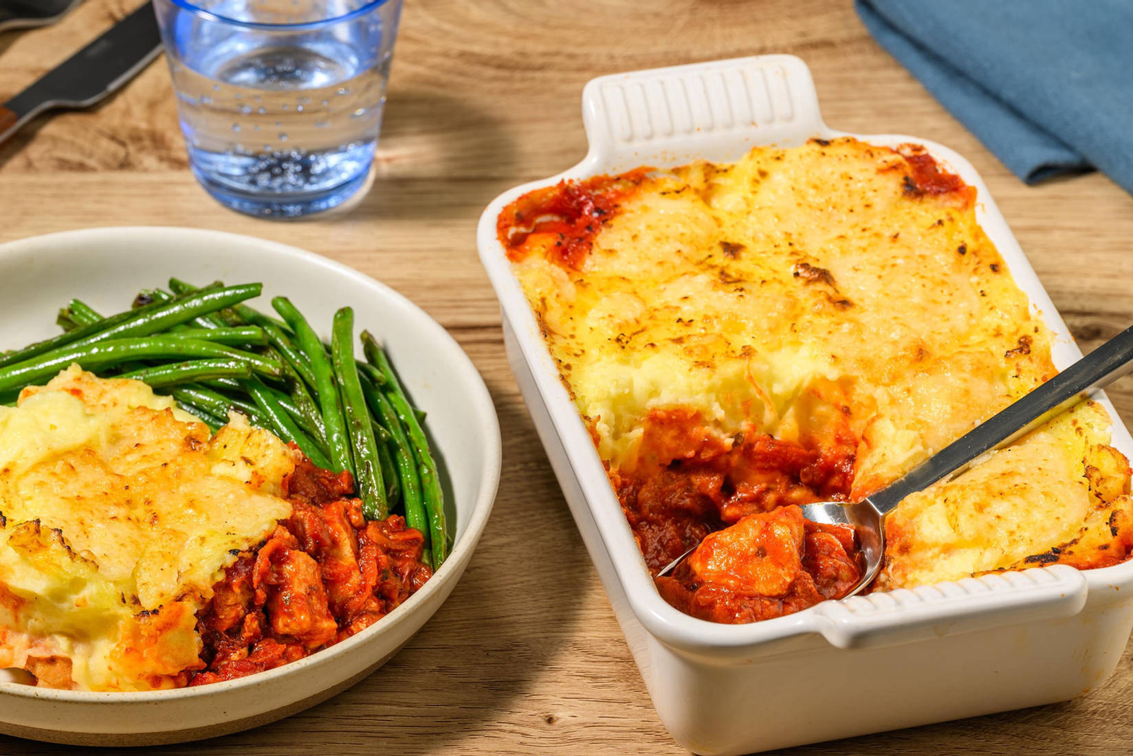 Coq au Vin Style Chicken and Bacon Pie