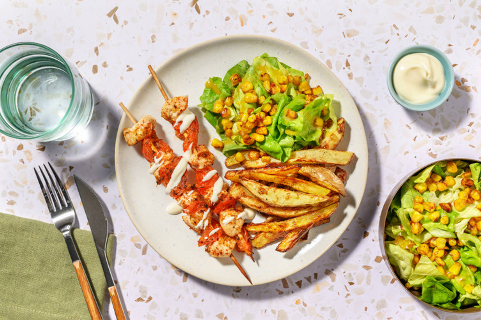 Mexican-style Chicken Skewers with Paneer