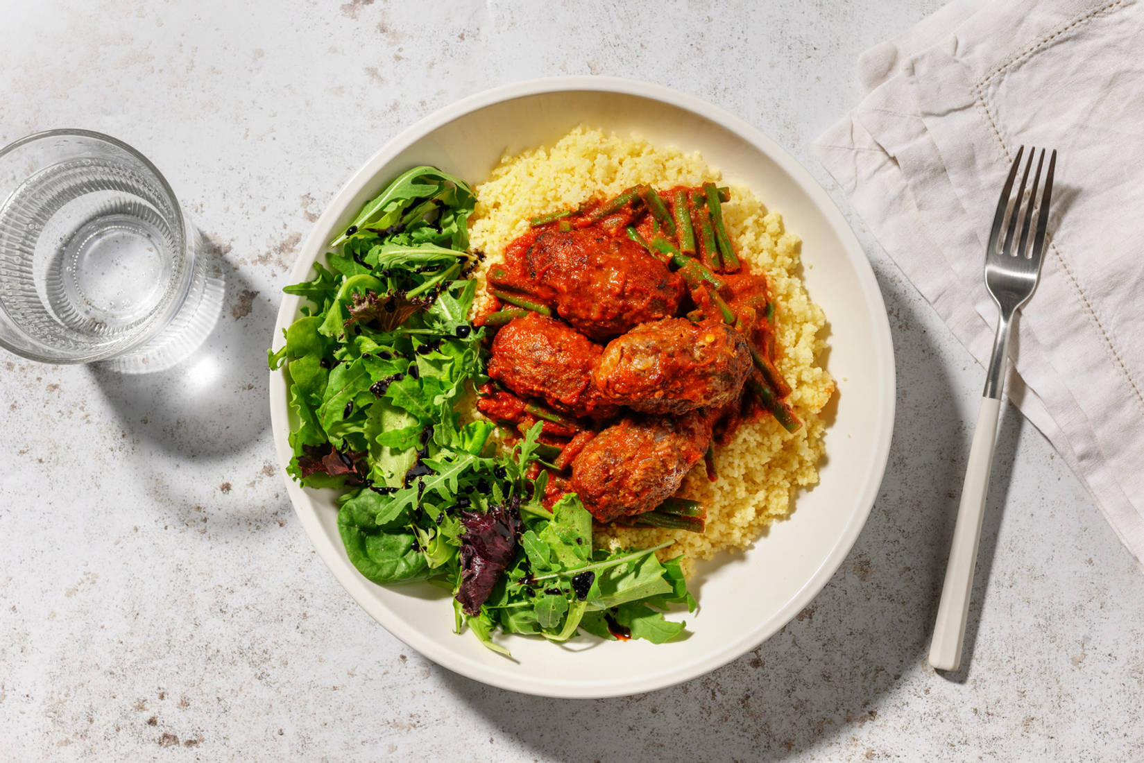 Lamb Koftas in Harissa Sauce