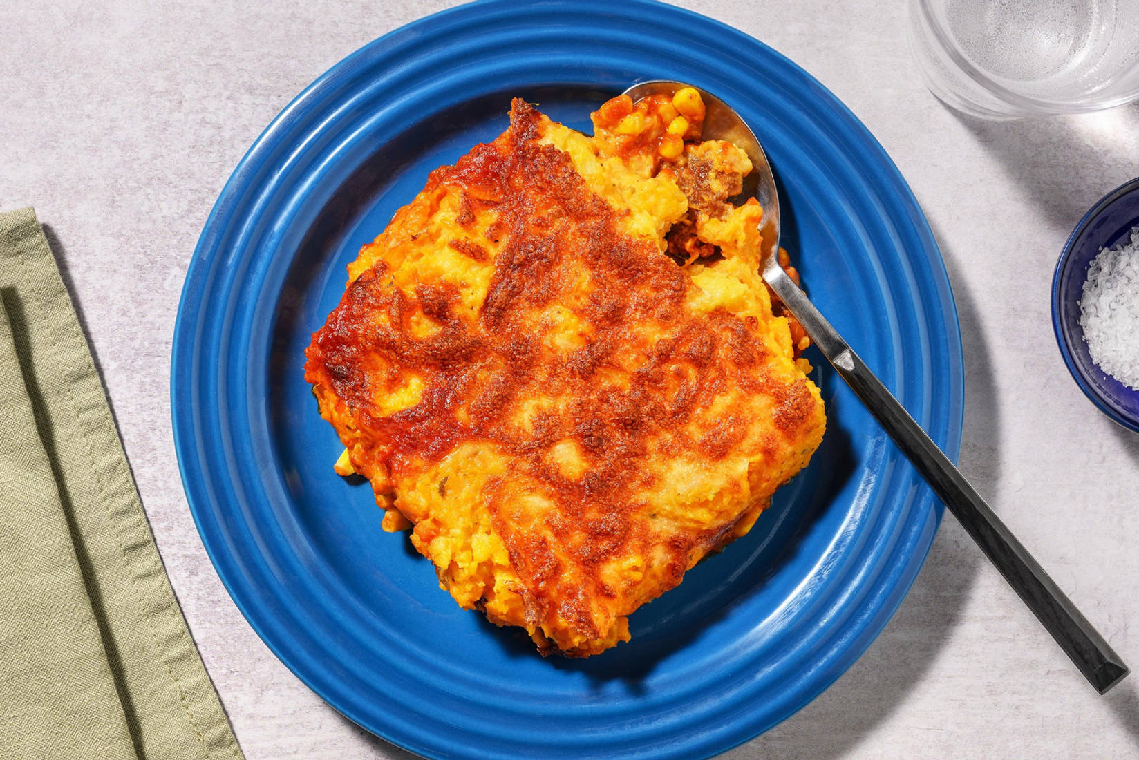 Sweet & smokey cottage pie met rundvlees en cheddar