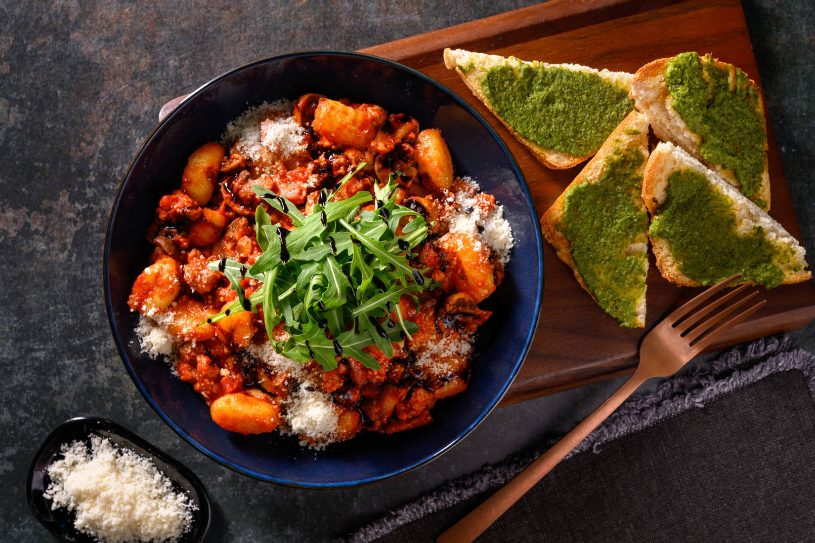 Speedy Sausage & Bacon Ragu and Gnocchi