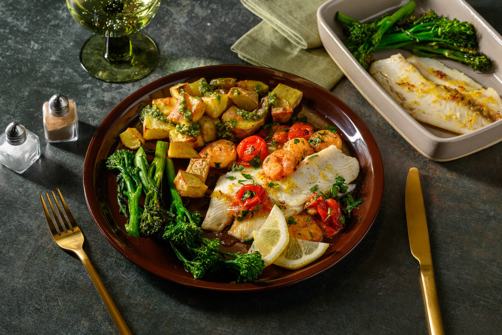 Zesty Sea Bream in King Prawn & Tomato Butter Sauce