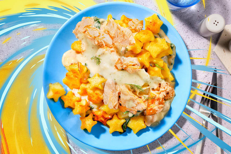 Sternschnuppen-Gnocchi inspiriert von Mega-Voltenso