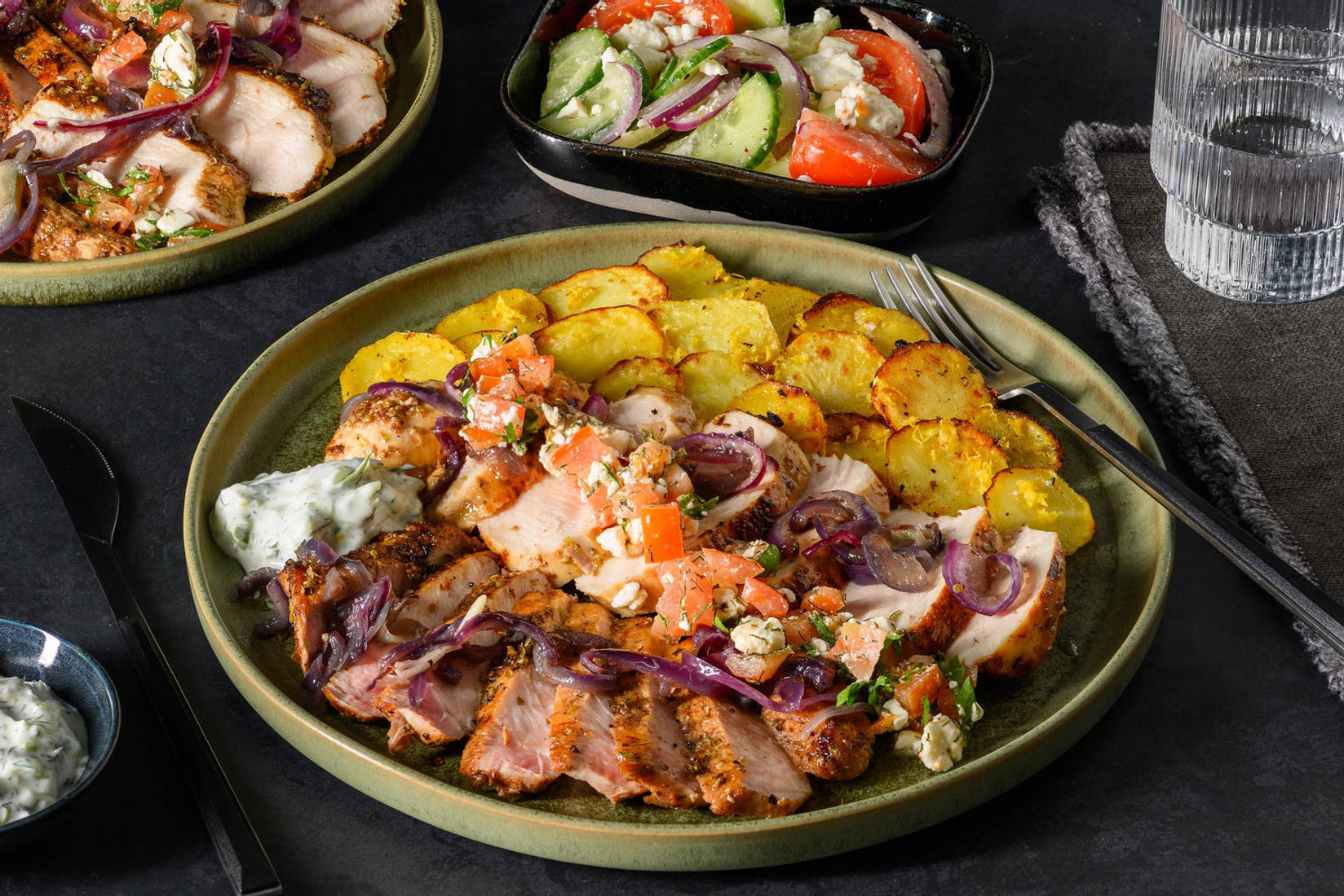 Gyros Deluxe mit würzigem Schwein und Hähnchen