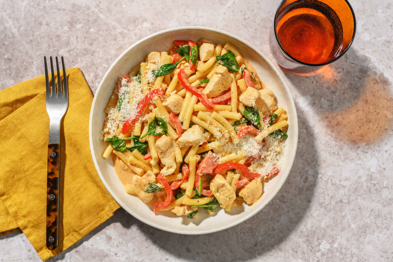 Speedy Spicy Cajun Chicken Macaroni