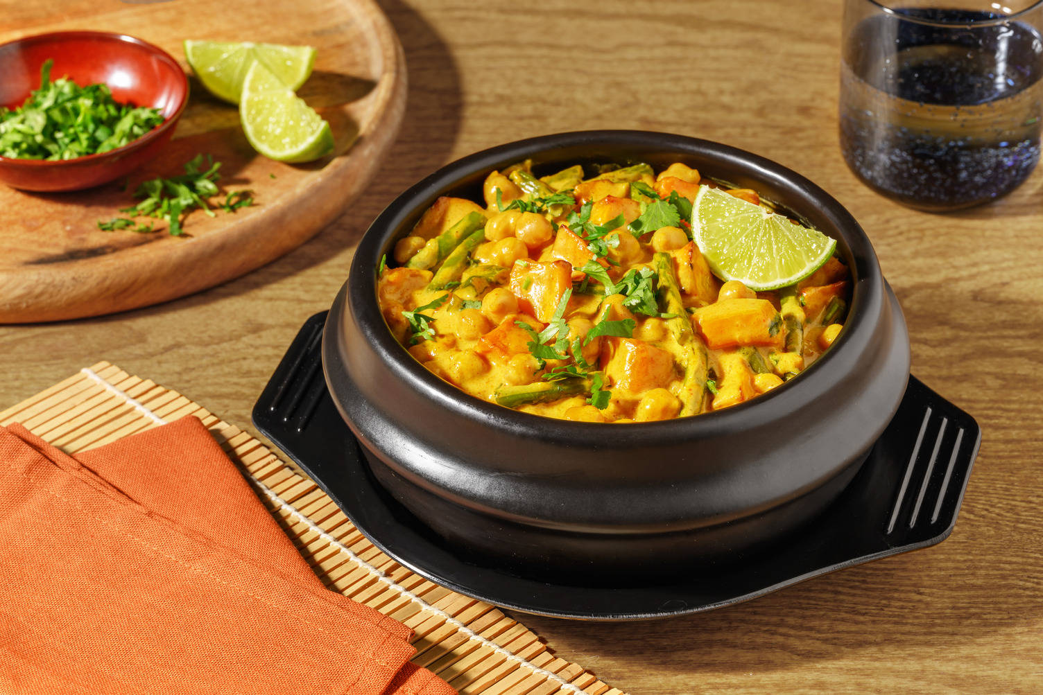 Butternut Squash Khmer Chickpea & Chicken Curry Soup