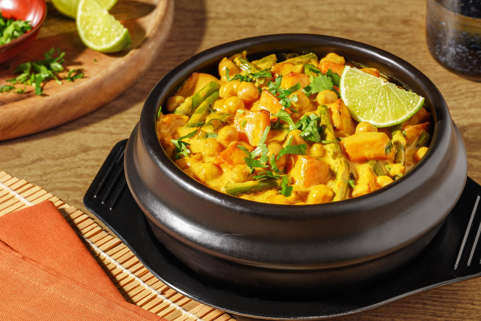 Butternut Squash Khmer Chickpea Curry Soup