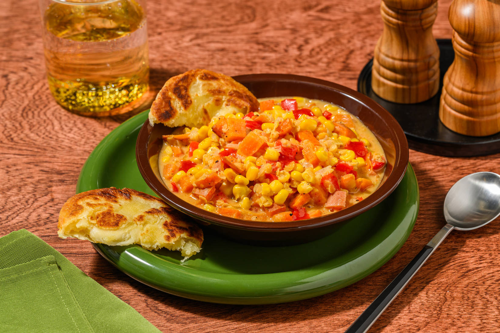 Jamaican Inspired Coconut Corn Soup