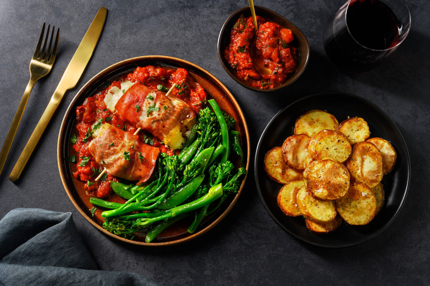 Pork Steak, Serrano and Mozzarella Bombetta Pugliese