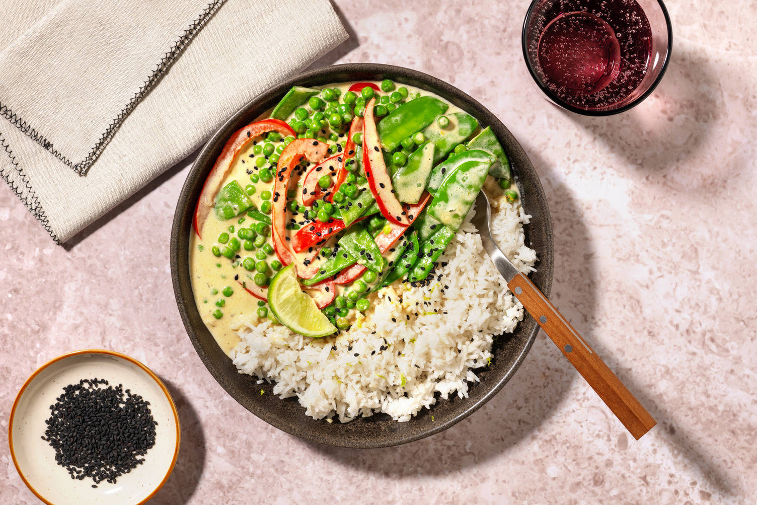 Quick Thai Green Style Veggie Curry