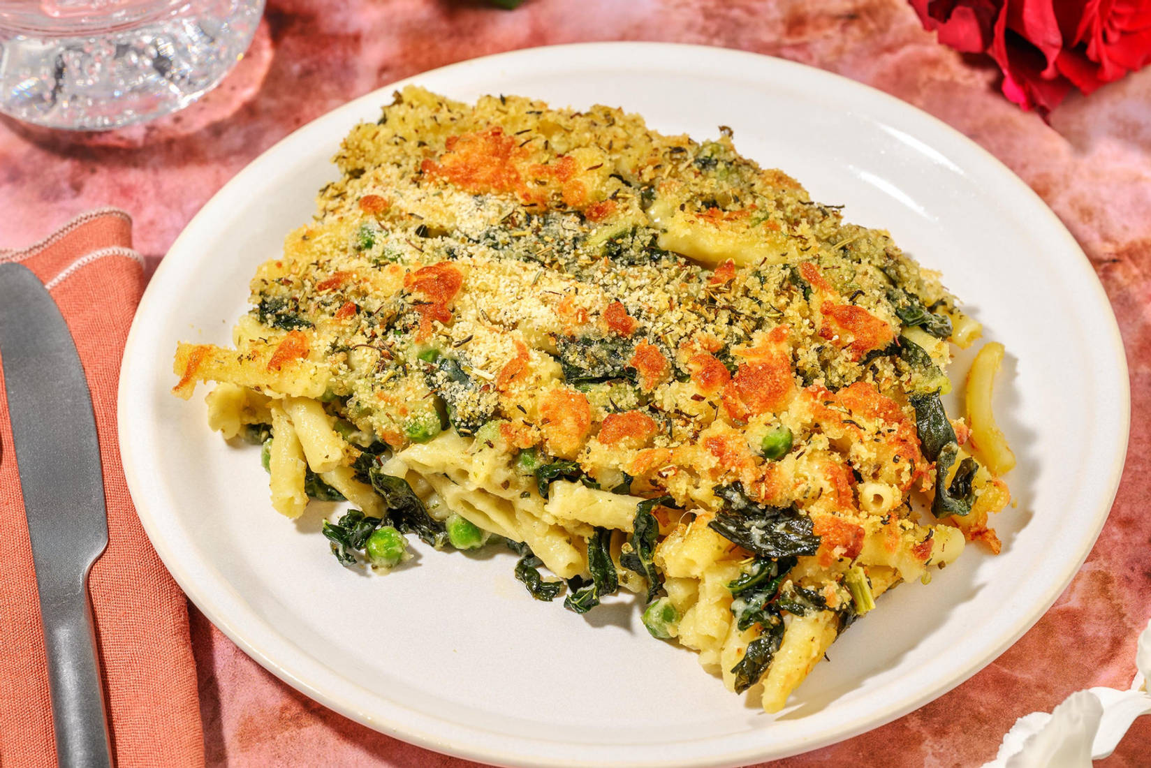 Pesto Bacon Mac and Cheese Be Mine