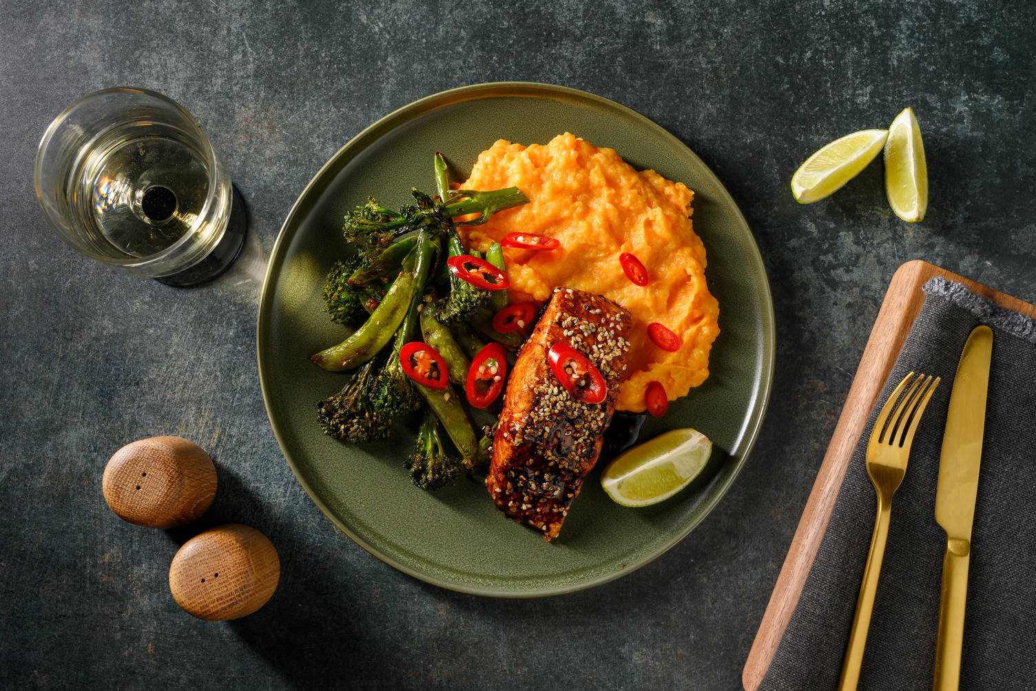 Honey & Soy Glazed Sesame Salmon