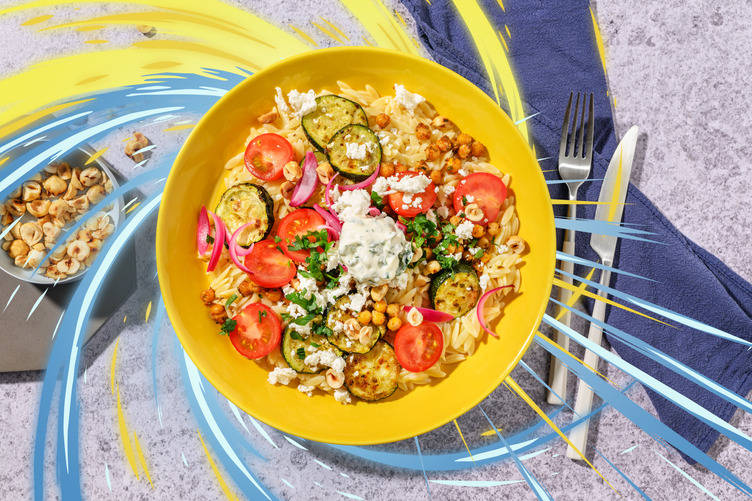 Cajun Charged Orzo Bowl Inspired by Electrike