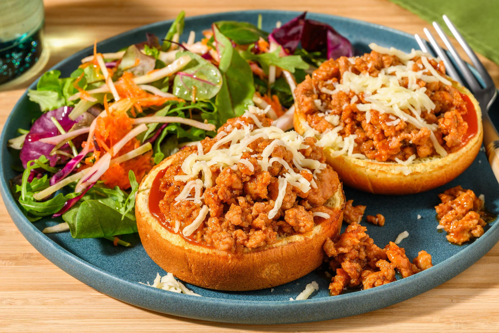 Super Quick Beef Cheeseburger Inspired Sloppy Joe