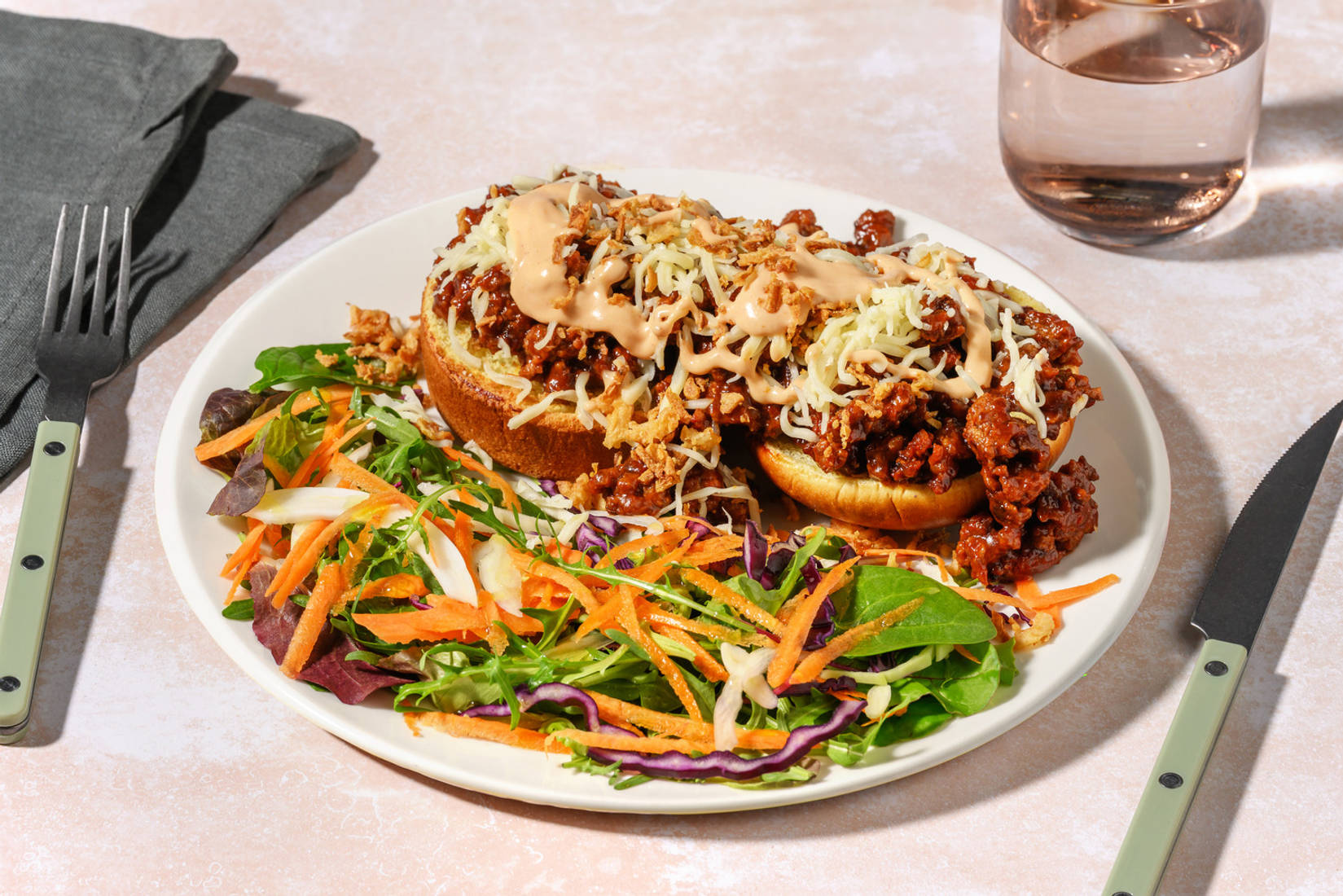 Super Quick Pork Cheeseburger Inspired Sloppy Joe