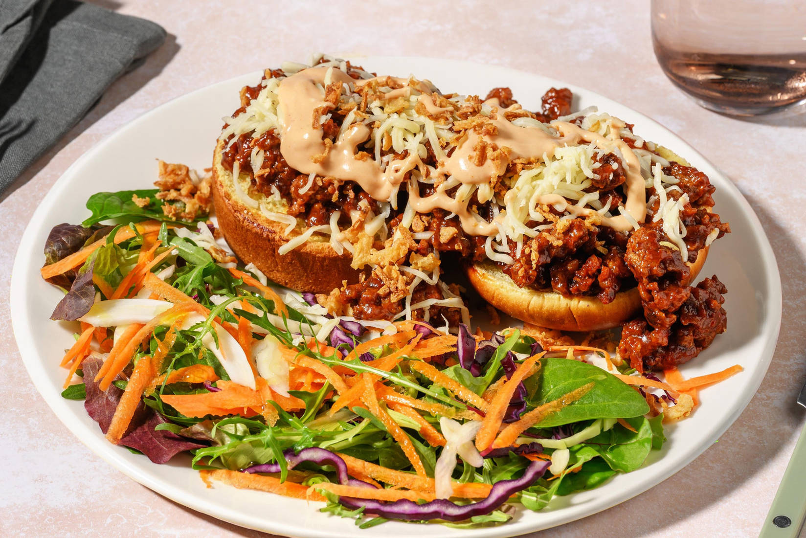 Super Quick Bacon Cheeseburger Inspired Sloppy Joe