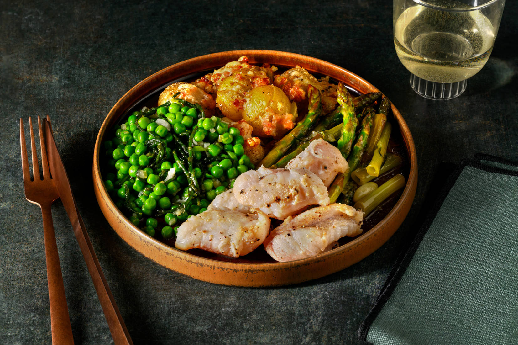 Monkfish in Béarnaise Inspired Butter Sauce