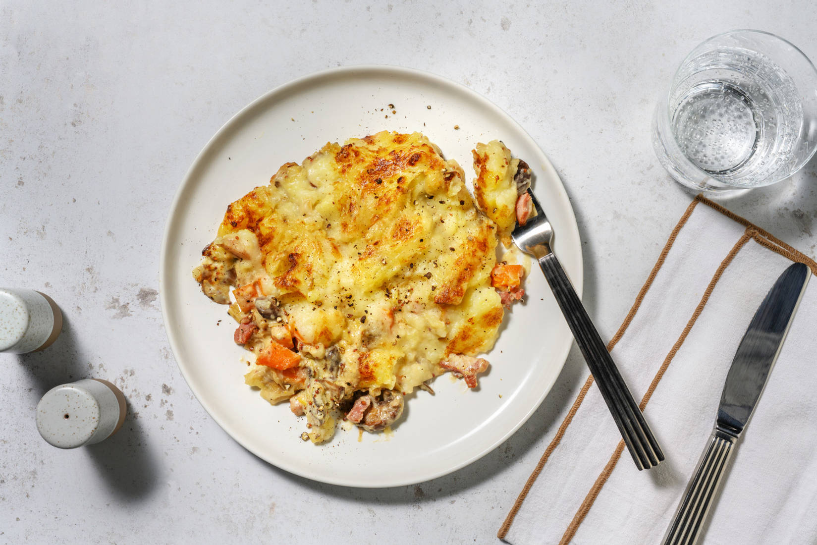 Banging Bacon, Mustard and Mushroom Pie