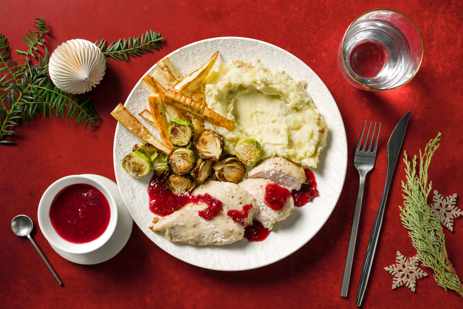 Rosemary Chicken in Red Wine and Redcurrant Sauce