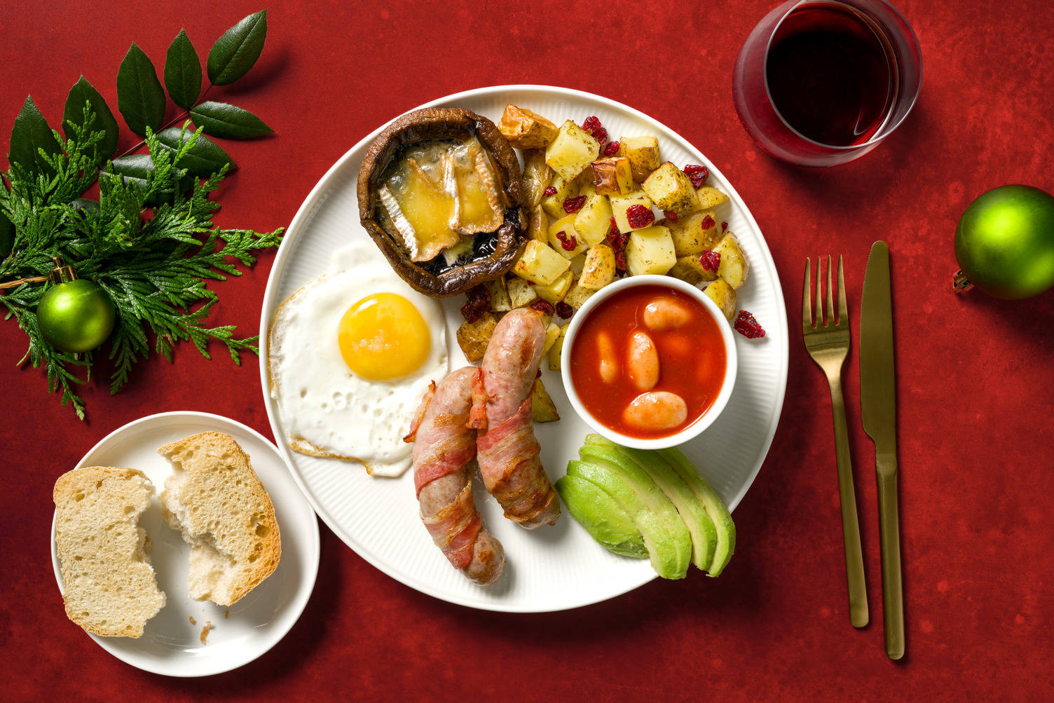 Big Pigs in Blankets and Rosemary-Cranberry Potatoes