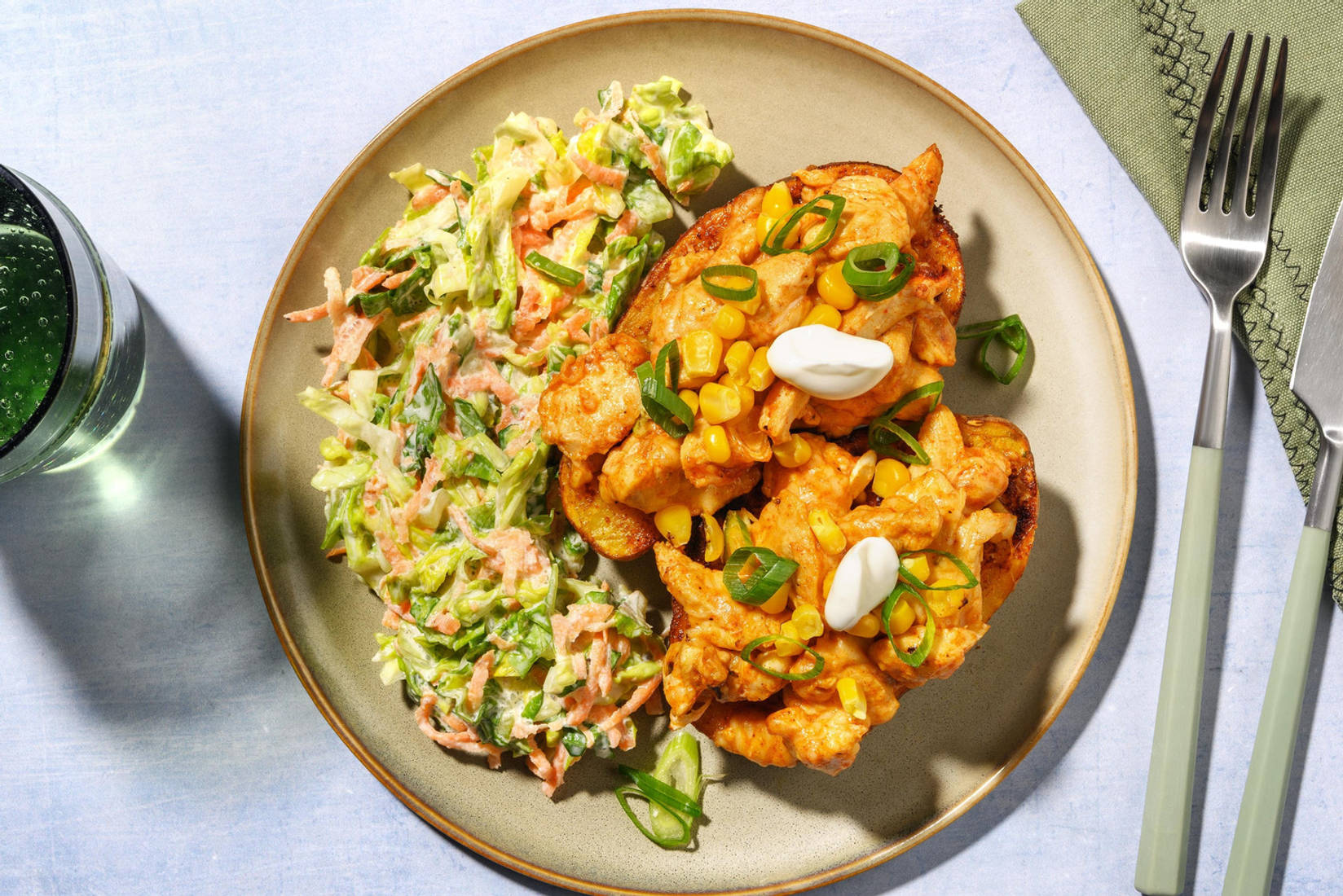 Chicken Jacket Potato: gratinierte Ofenkartoffel 