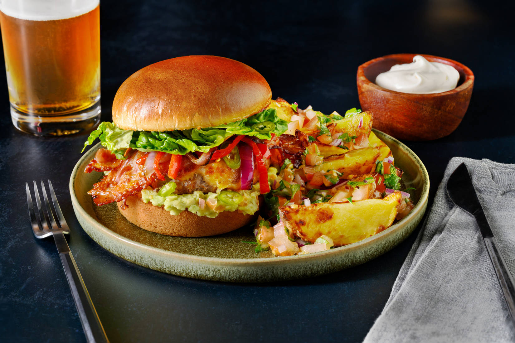 Kipburger op z'n Mexicaans