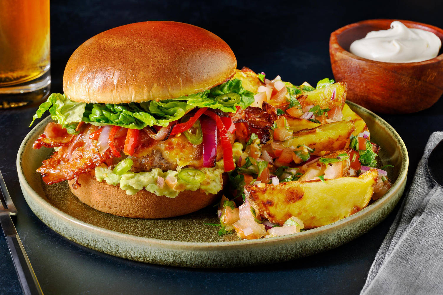 Kipburger op z'n Mexicaans