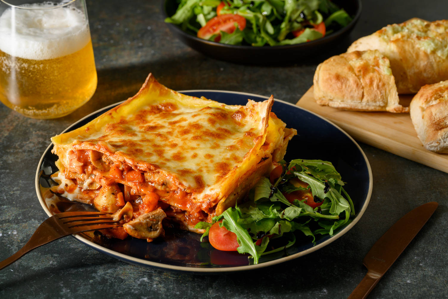 Ultimate Veggie Cheesy Pulled Mushroom Lasagne