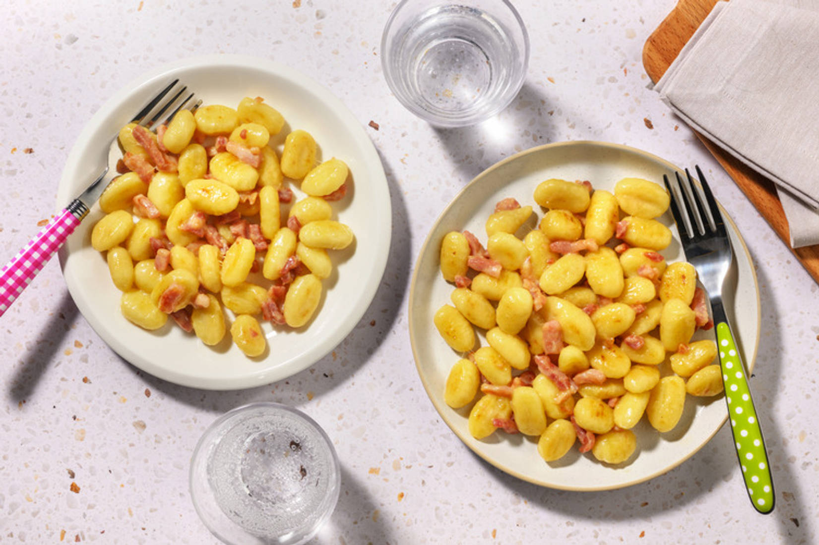 Kids' Cheesy Bacon Gnocchi