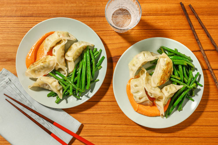 Veg Gyoza with Gochujang Aioli