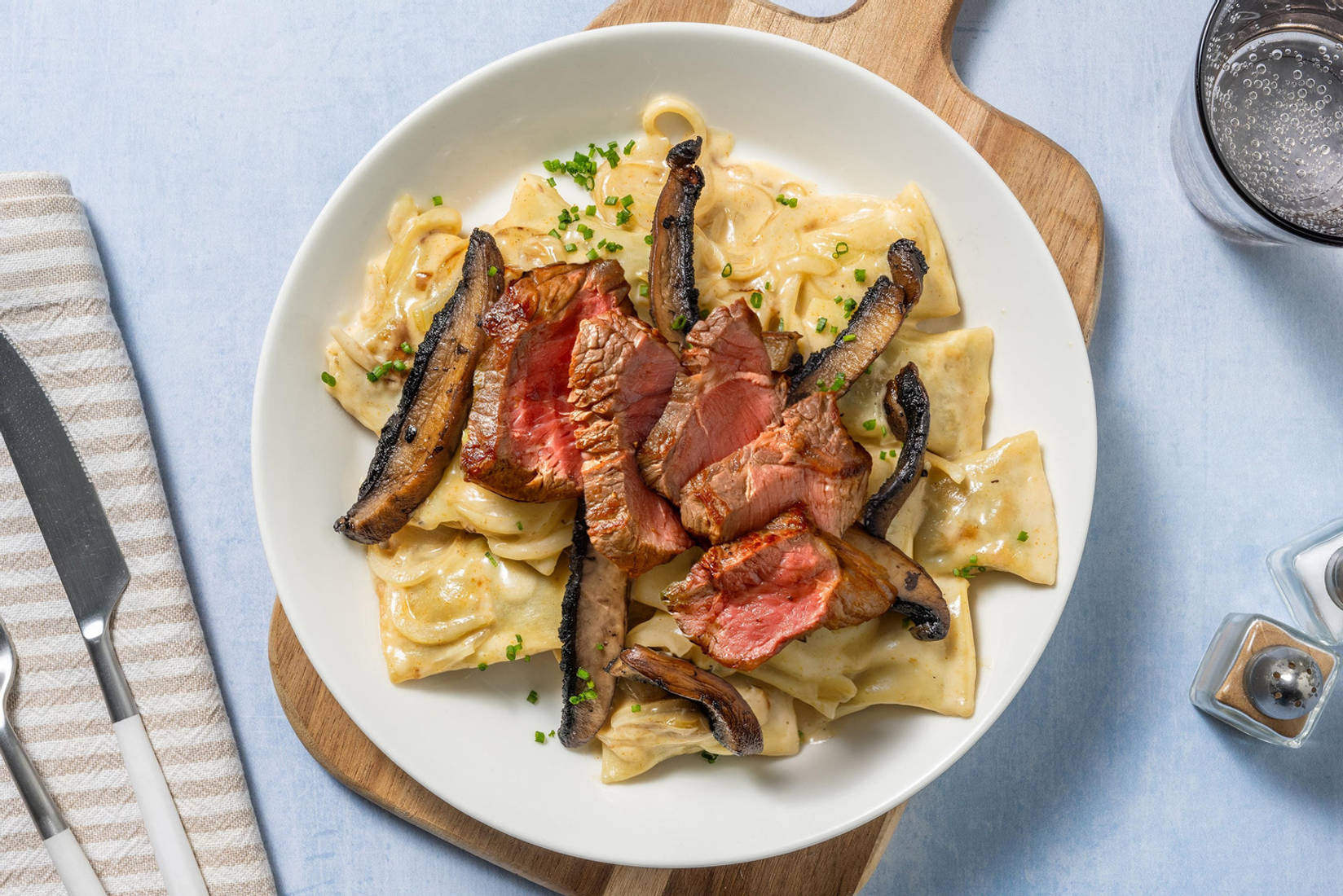 Vegane Maultaschen mit extra Rindersteak