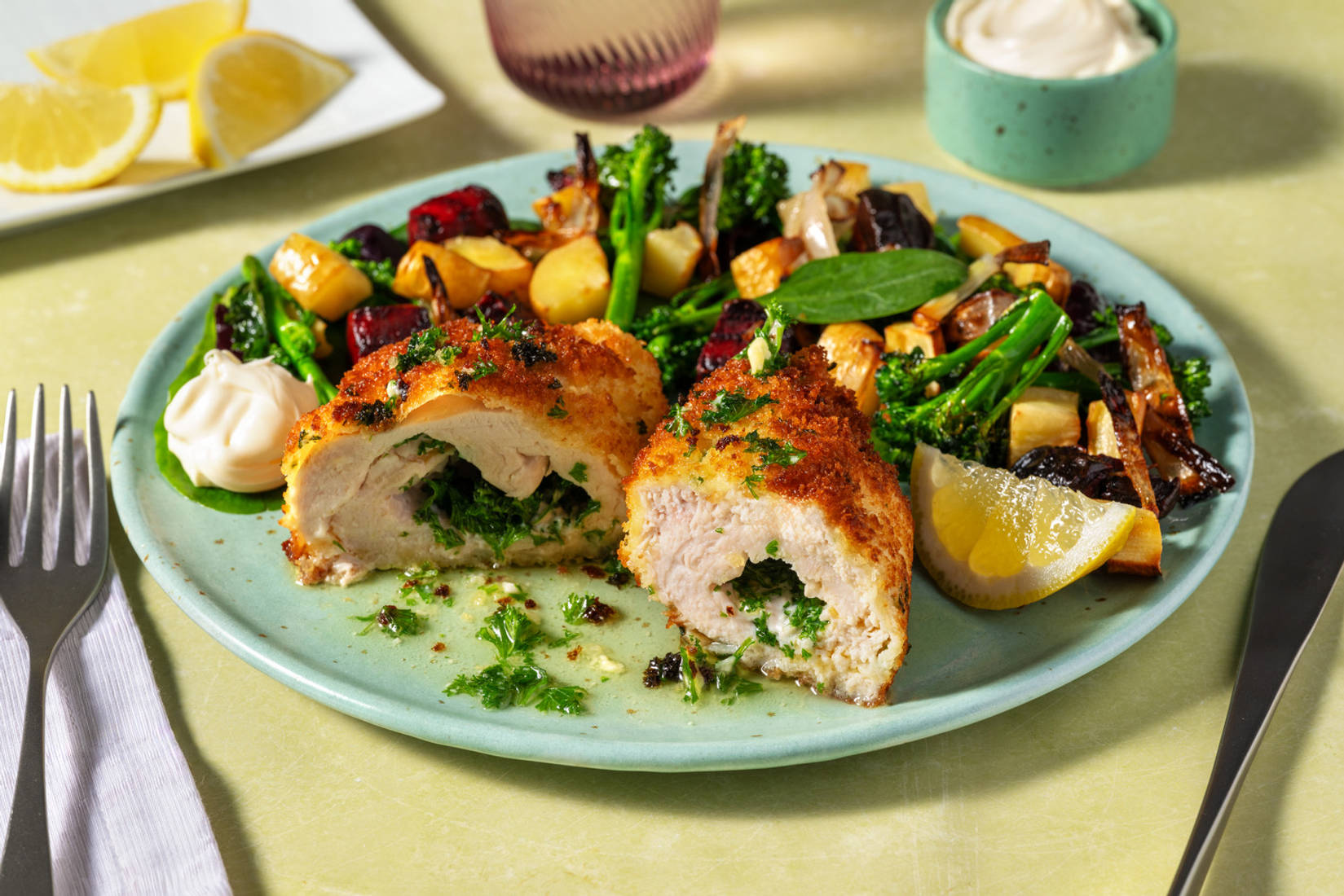 Gyldenstegt kylling Kiev