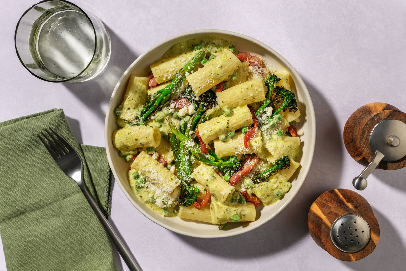 Presto Bacon Pesto Pasta