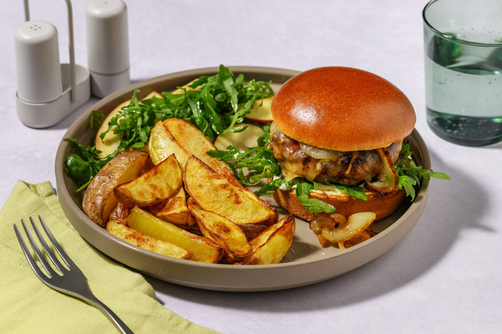 Cranberry and Oregano Sausage Burger