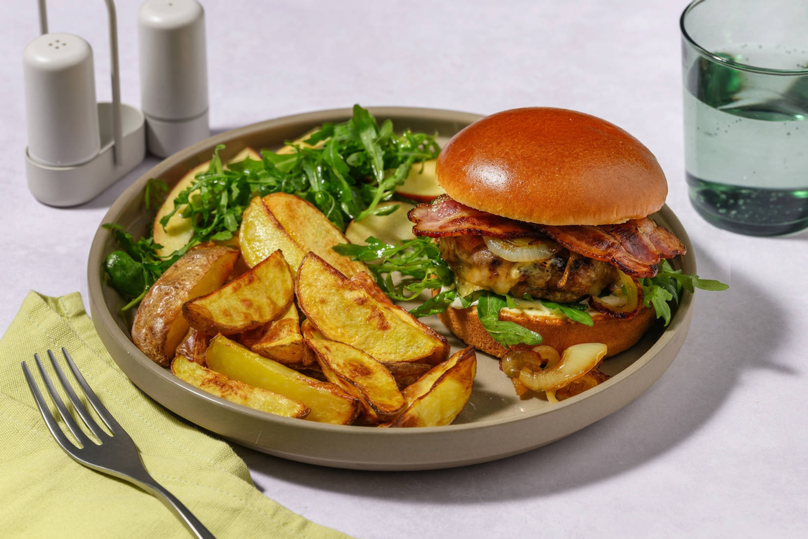 Bacon, Cranberry and Oregano Sausage Burger