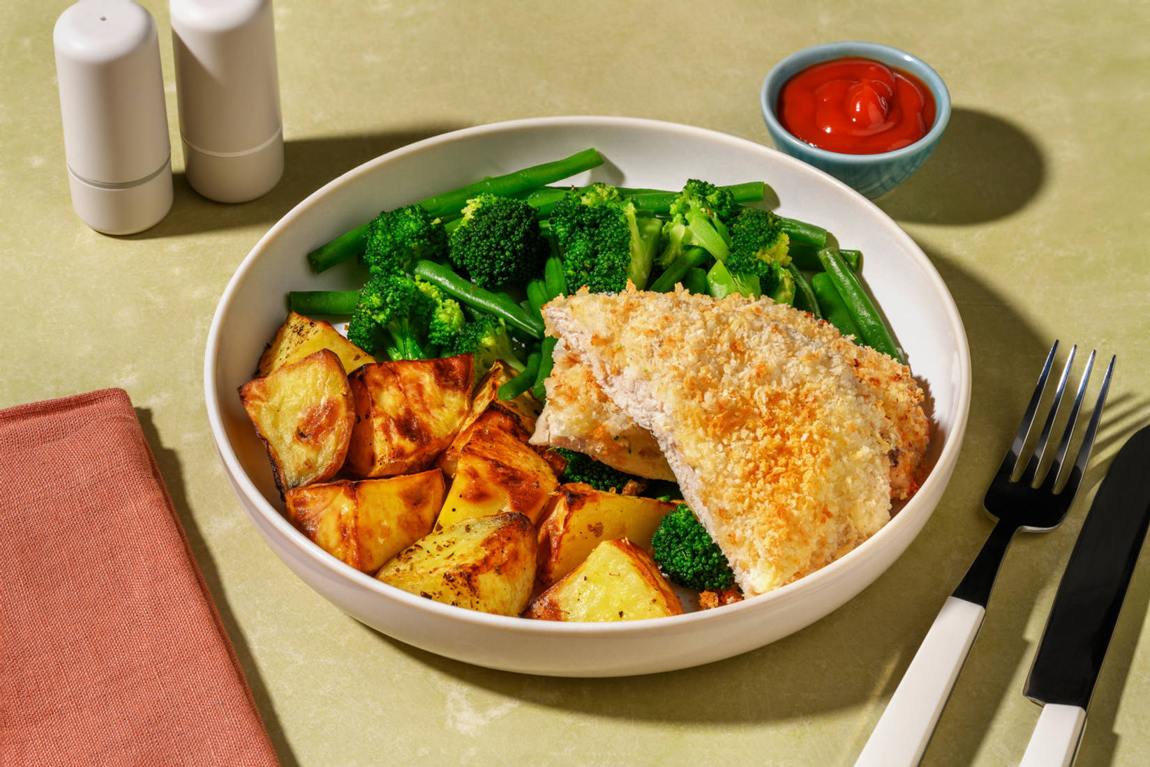 Crispy Cheese Topped Chicken