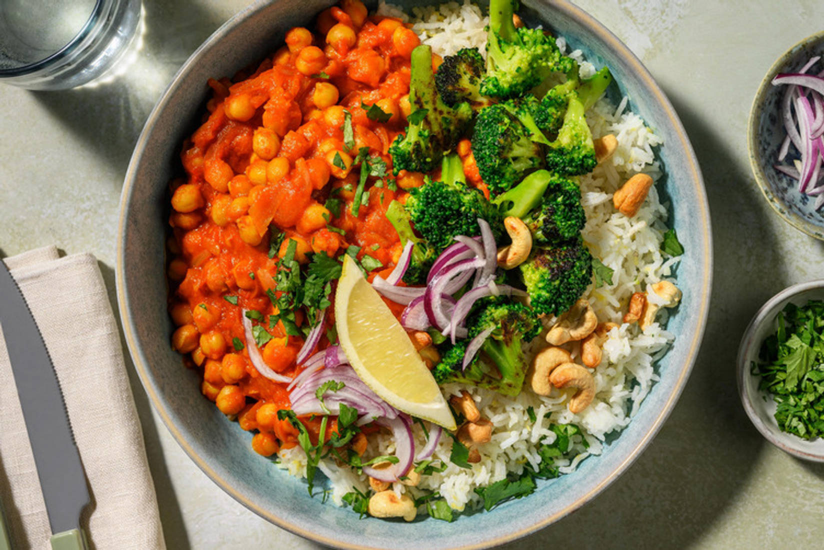 Chana Masala! Kichererbsen-Curry mit Koriander