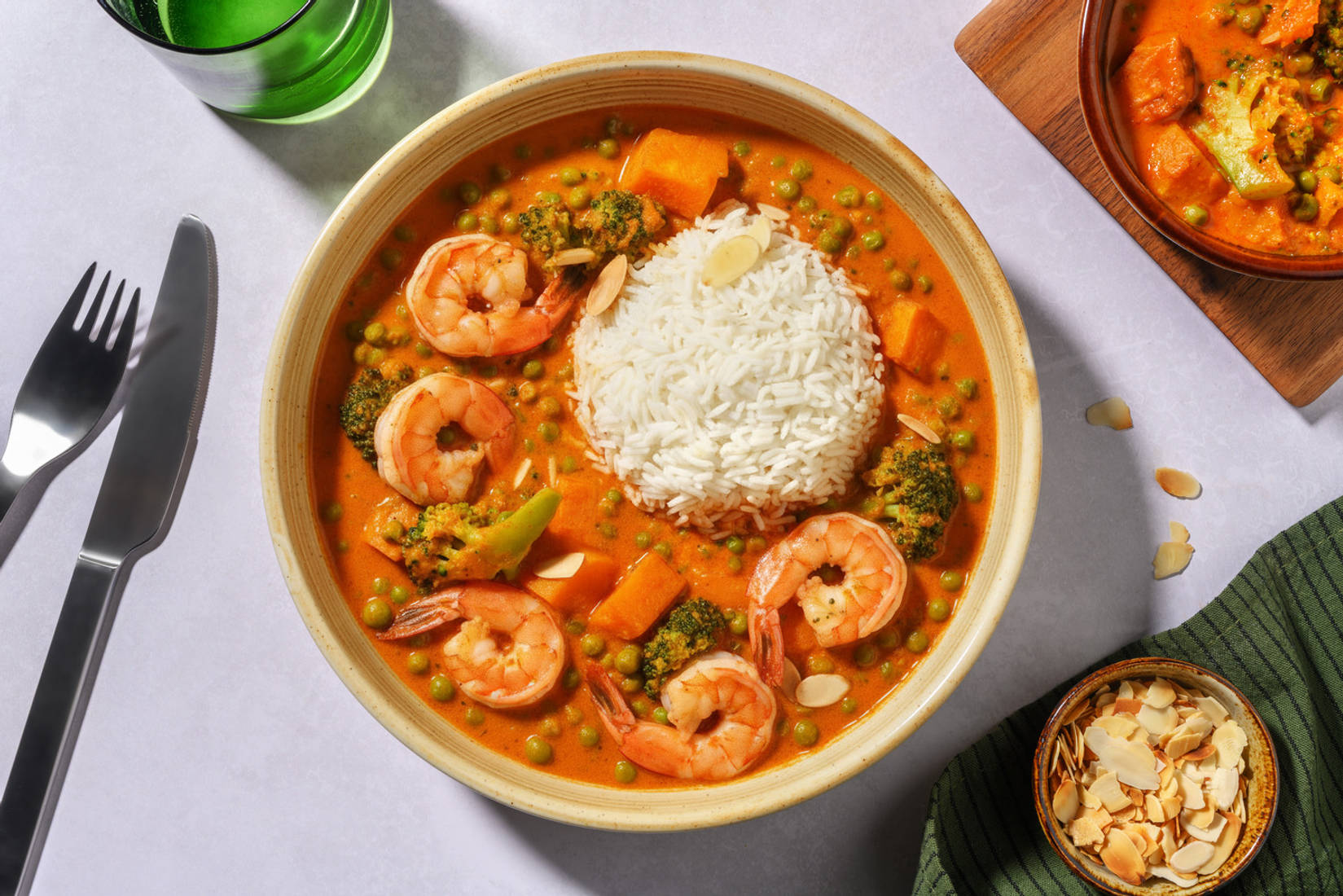 Coconut Korma Prawn and Vegetable Curry