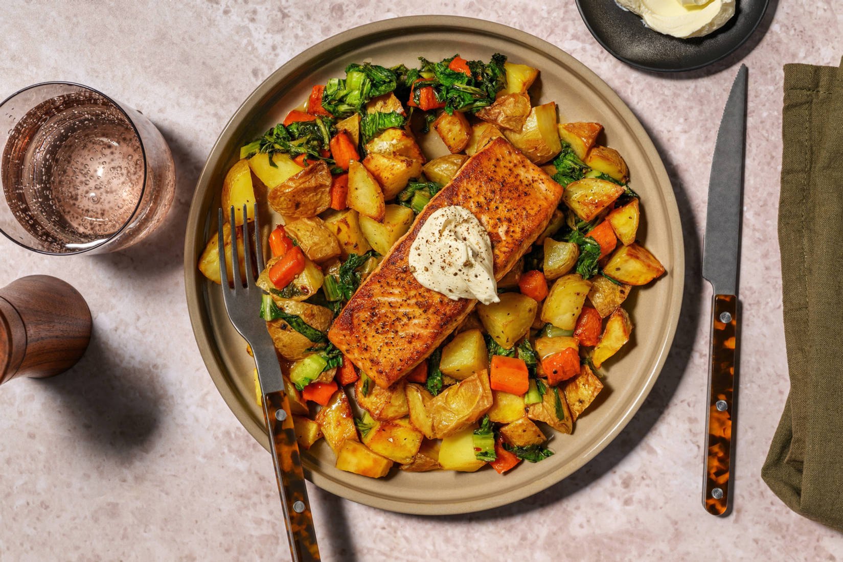 Mughlai Inspired Korma Roasted Salmon