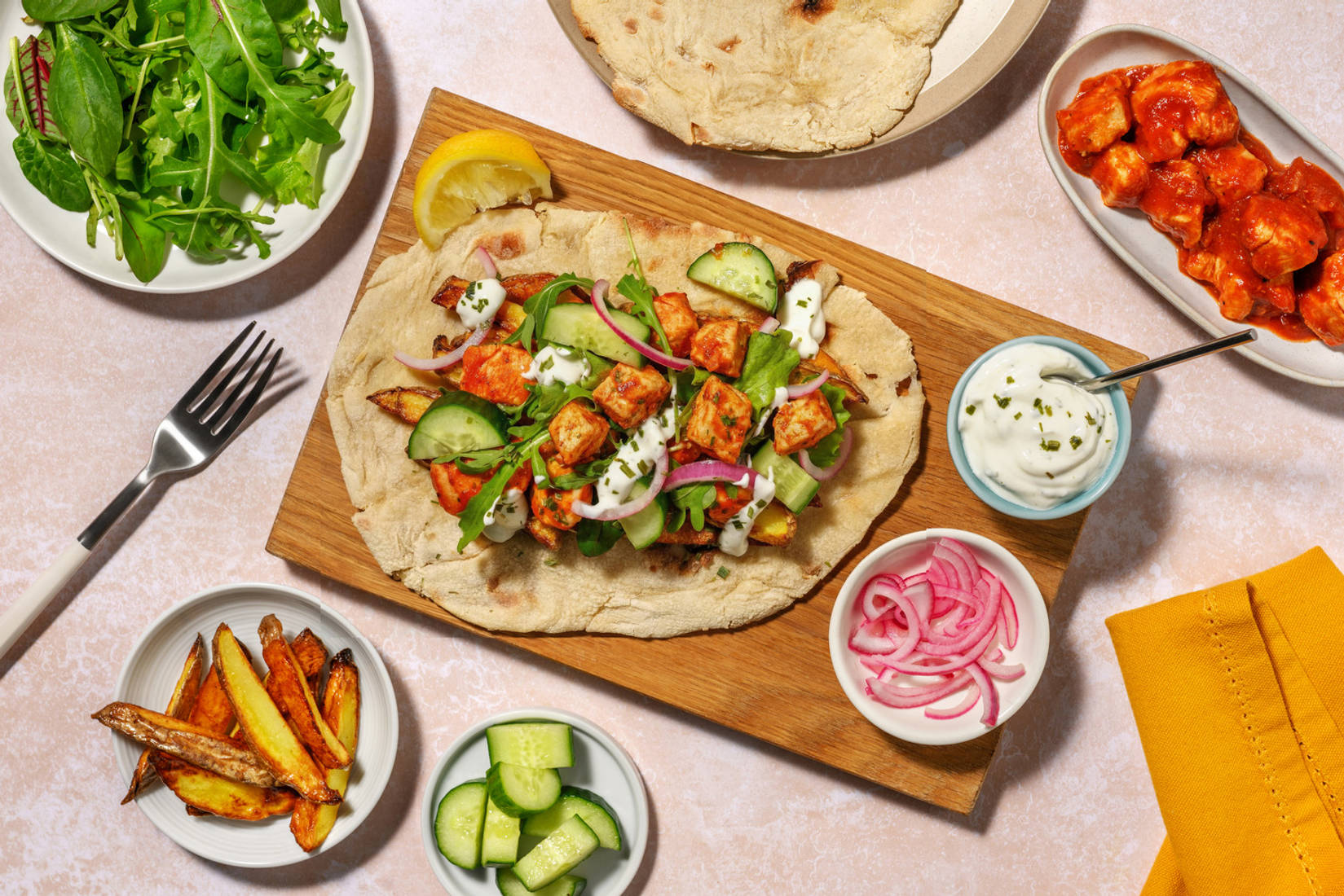 Build Your Own: Oregano Double Chicken Gyros