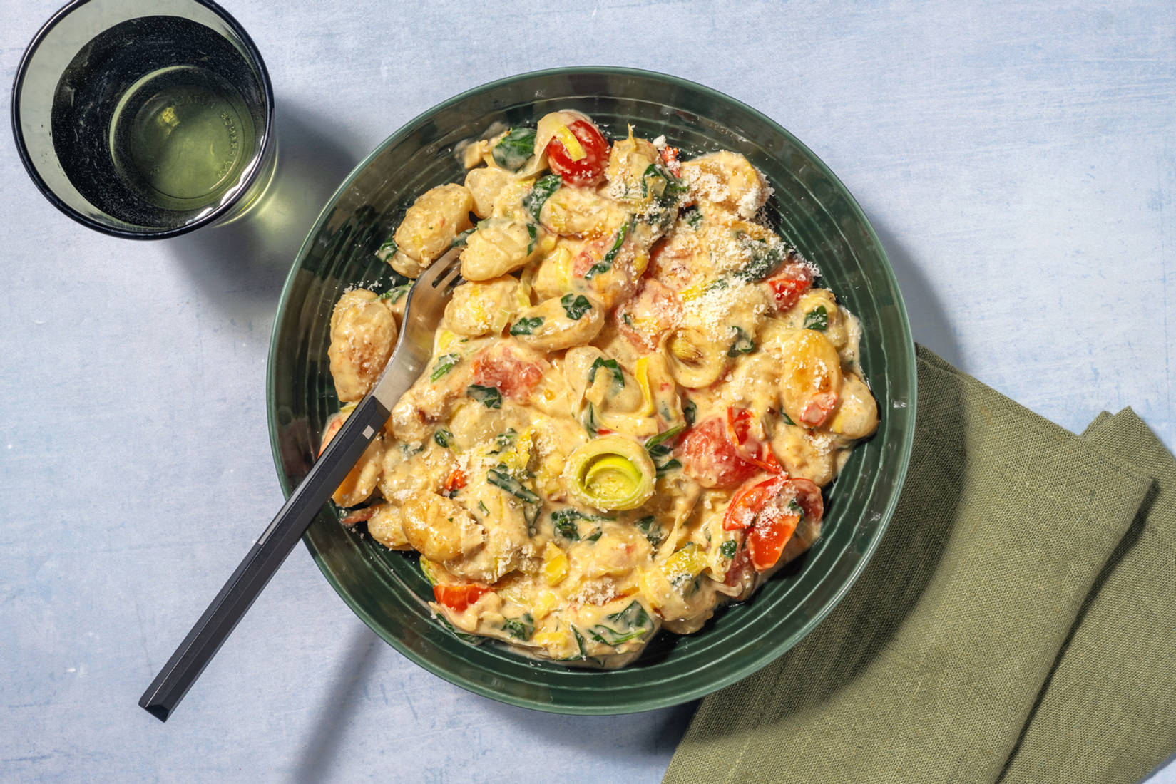 One-Pan Beef & Creamy Veggie Gnocchi