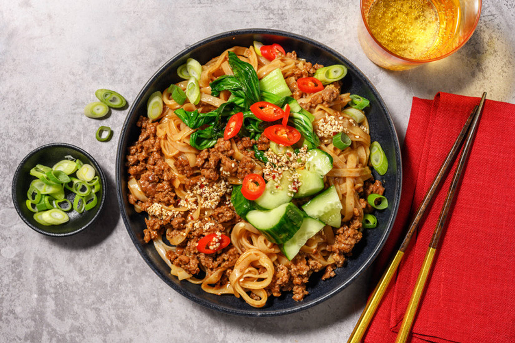 Umami Beef & Garlic-Chilli Oil Rice Noodles