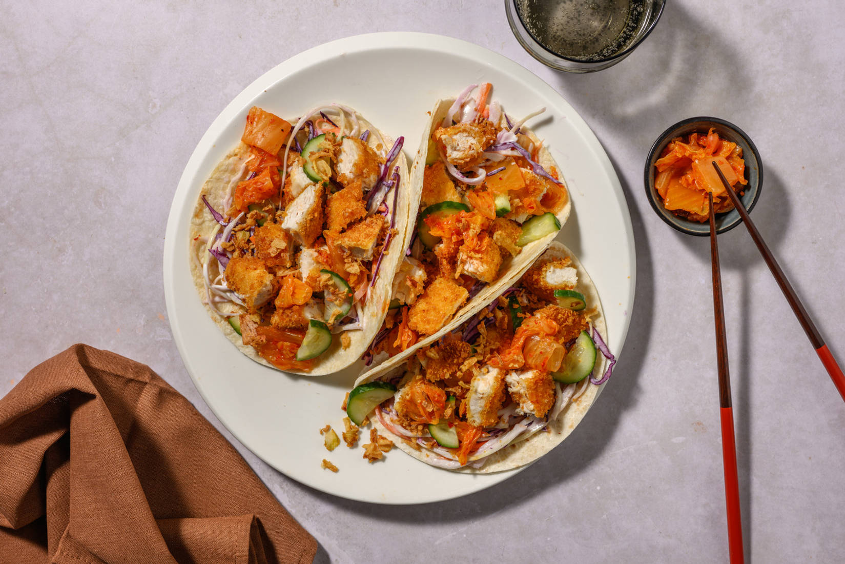 Shortcut Plant-Based Crumbed Chick’n Tacos