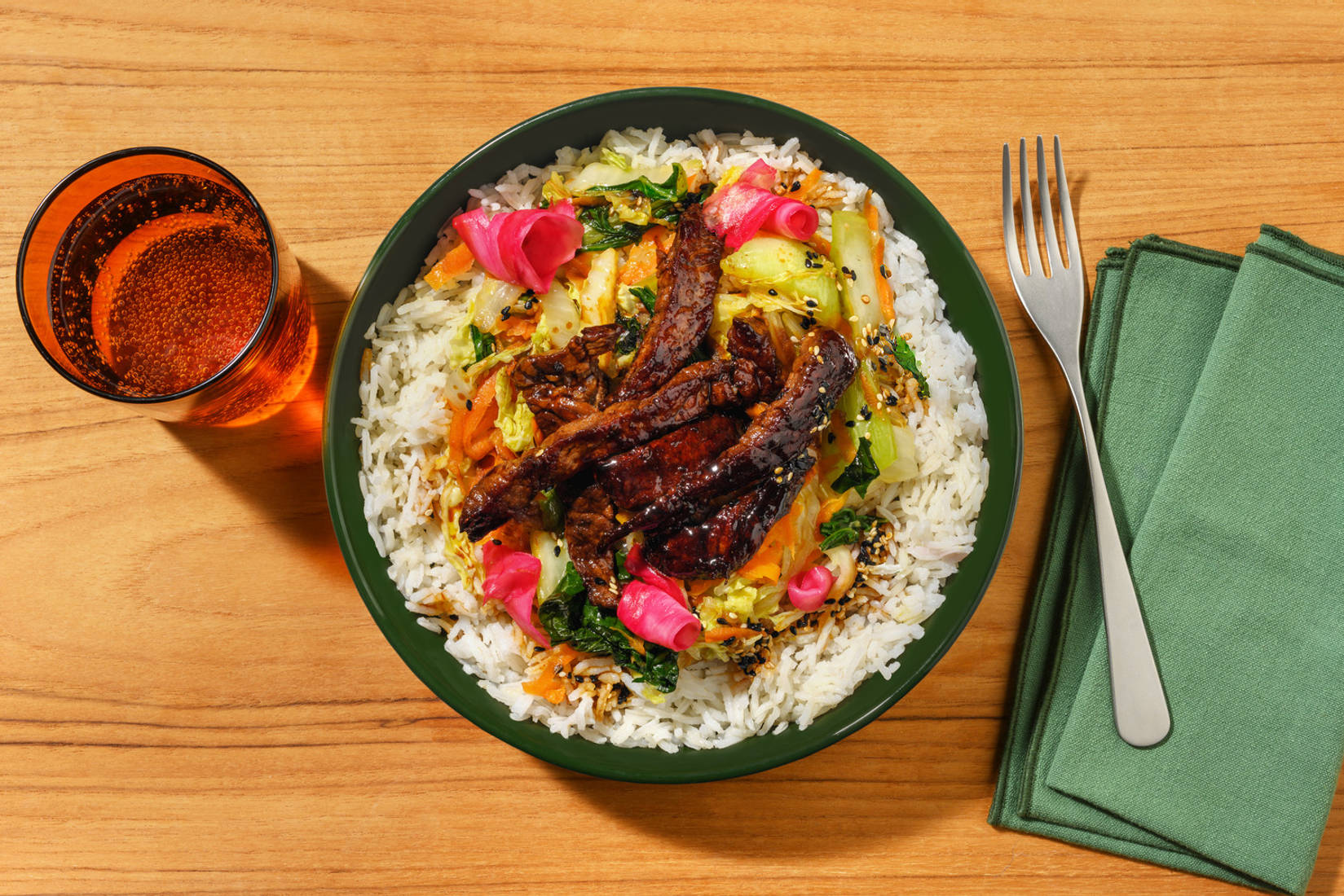 Express Double Teriyaki Beef Donburi Bowl