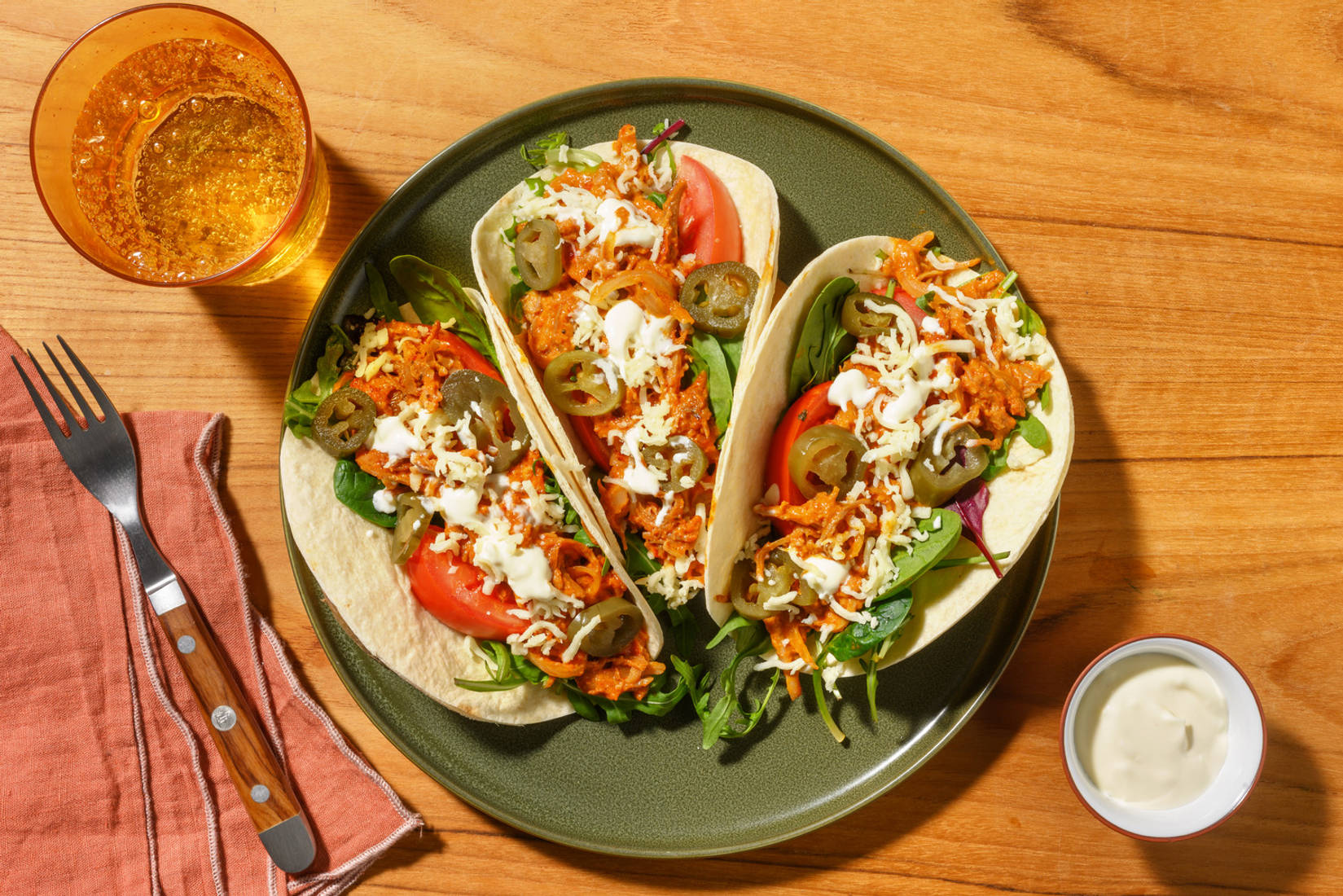 Cheat's Cheesy Chipotle Pulled Pork Tacos