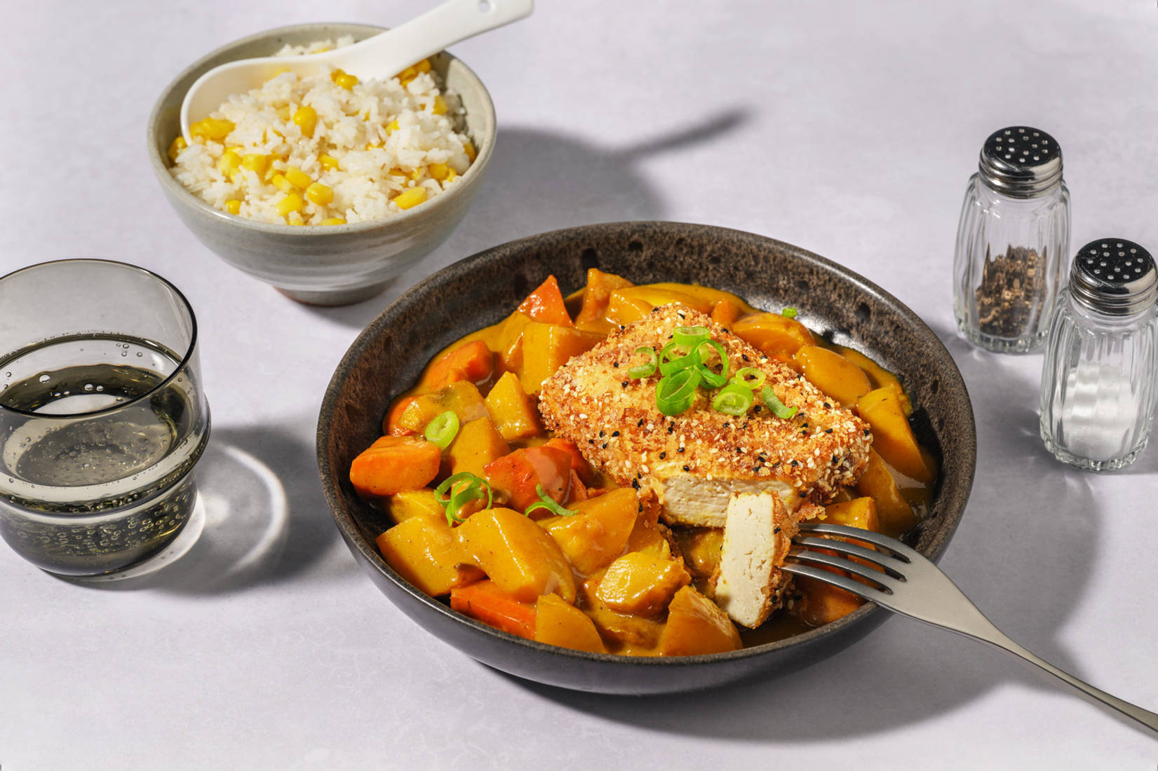 Japanese Crumbed Tofu & Golden Curry