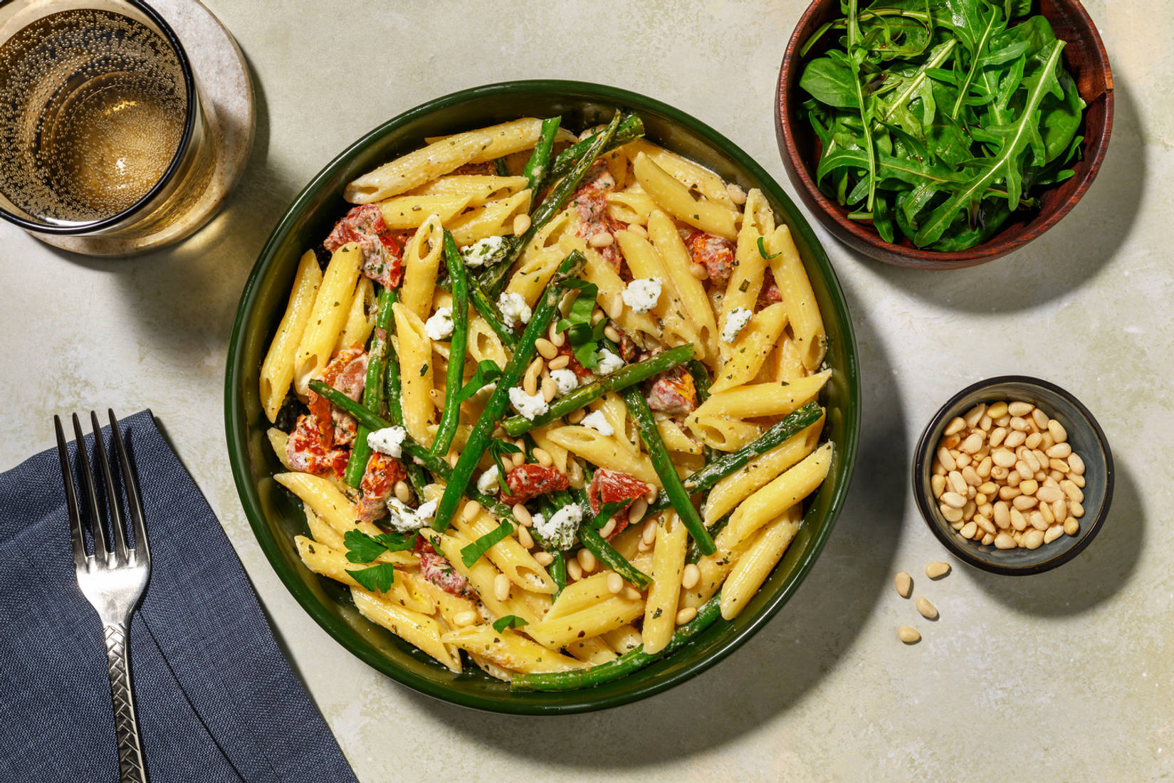 Semi-Dried Tomato Presto Pasta