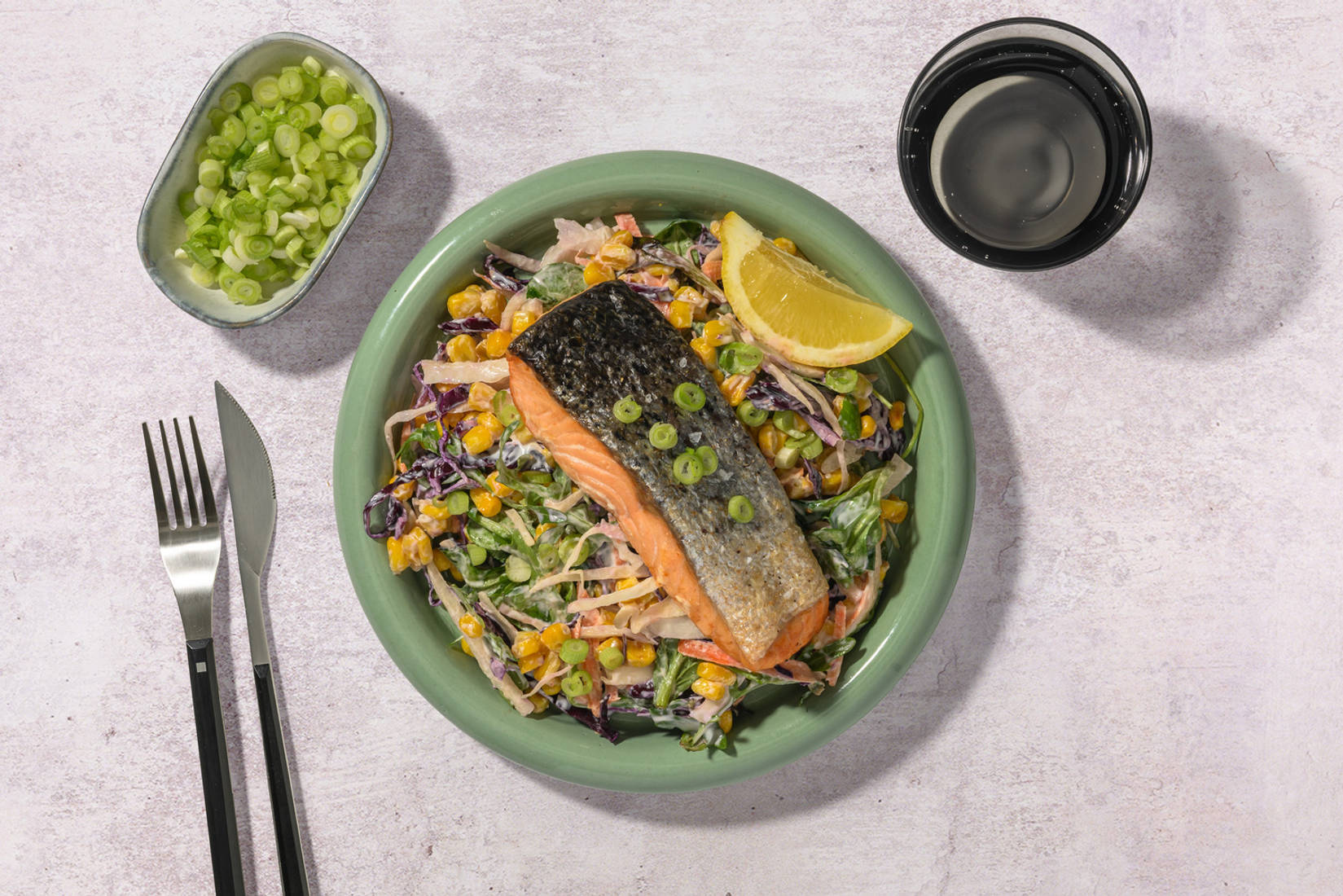 Speedy Double Seared Salmon & Garlic Butter Sauce