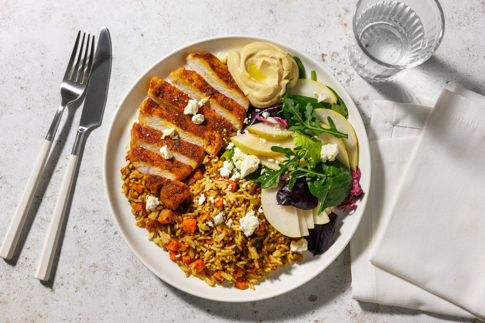 Smokey Beef Steaks & Herby Seasoned Rice